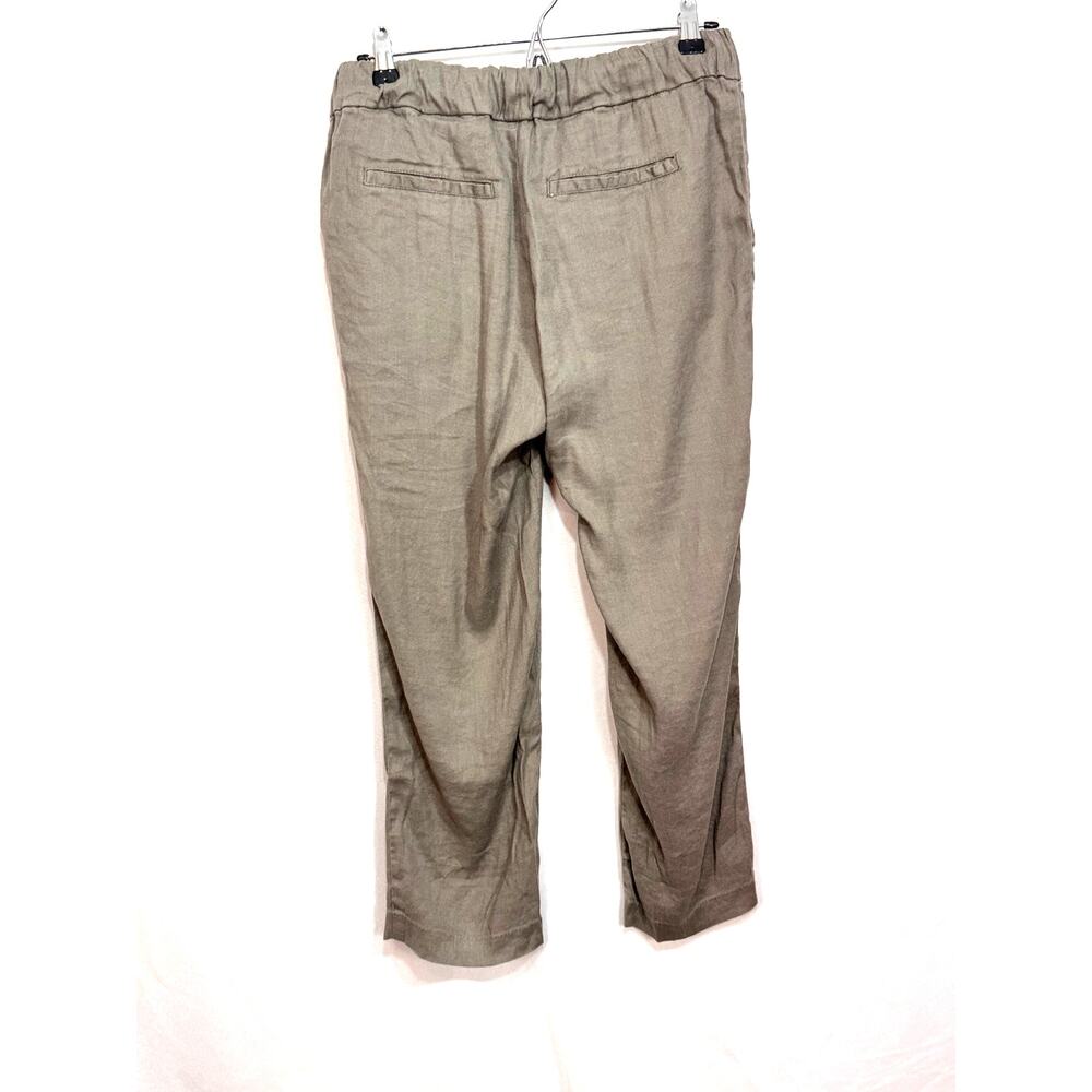 Kut From the Kloth Rosalie tapered linen blend pants tan pull on lightweight M - Picture 2 of 8